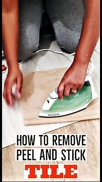 How to remove peel and stick tile Part 1 | The Easy Way ✅