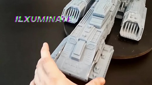 BC-303 Concept Art Model Kit: 3D Printed Stargate Spaceship - Etsy