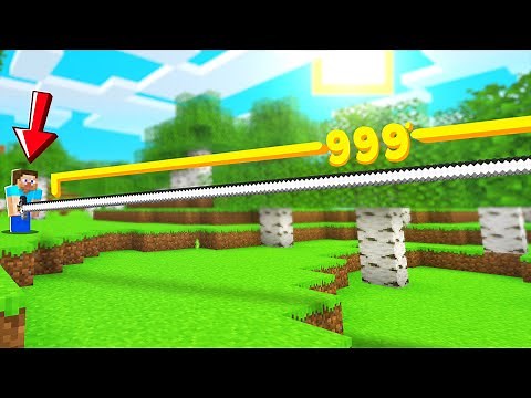 Making the LONGEST Sword in Minecraft..