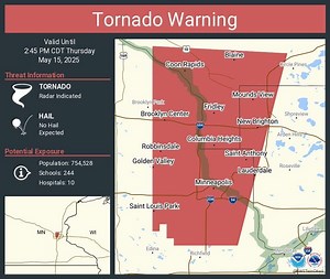 Tornado Warning Issued In Minneapolis And Beyond