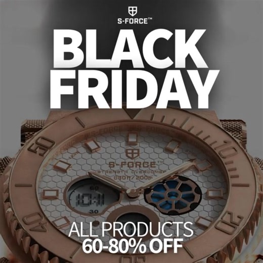 🚨 BLACK FRIDAY IS HERE! 🚨 One time a year. All products on sale. 100-Year Warranty. Fast shipping. No codes and discount applies at checkout. | S-FORCE