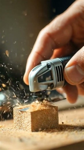 Mini Oscillating Multi-Tool vs Wood – Insane Precision Cut! 🪵⚡