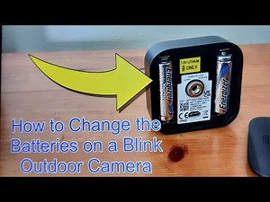 How to Change the Batteries on a Blink Outdoor Camera