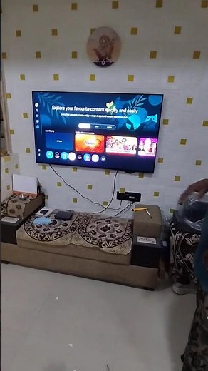 Samsung 55 inch Smart tv installation || slim fit tv installation #samsungtv