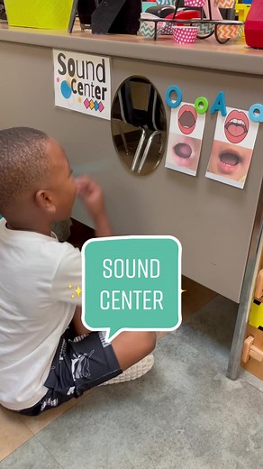I added a Sound Center to go with our Sound Wall! #read #teachersoftiktok #mscraftkindergarten #scienceofreading #phonicsfun #phonics
