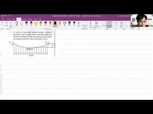 Engineering Mechanics 1 Part 2 Analysis of Cables