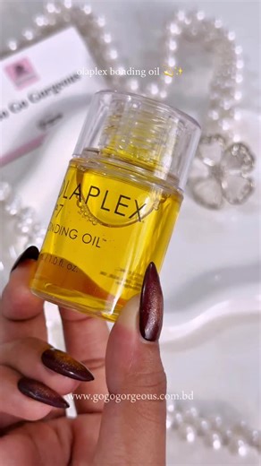 the olaplex bonding oil, your everyday styling buddy! a Weightless styling oil for instant shine and protection 💛🌟✨ #olaplex #olaplexbondingoil #hairoil | Go Go Gorgeous