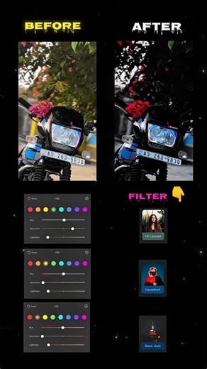 Capcut Cinematic Reels Editing Tutorial| Capcut bike filters Tutorial| #shorts #capcut #colorgrading