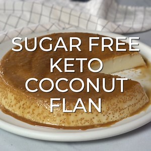 173K views · 1.2K reactions | This Keto Sugar-Free Flan is dairy free, low carb and gluten free! Just 8 ingredients needed to make this fancy looking, tasty, perfect keto dessert! I don't use Swerve anymore and have updated this recipe with the low carb sweetener I use now. | SugarFreeMom.com | Facebook