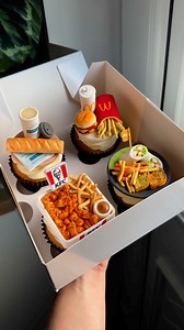 Miniature food cupcakes made out of fondant 🤙🏼 | Amy Bakes