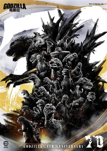 Godzilla 70th Anniversary Poster Classic Monster Movie Art Print Retro Wall Decor - Etsy