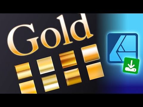 Gold Gradient Swatches for Affinity Software Free Download