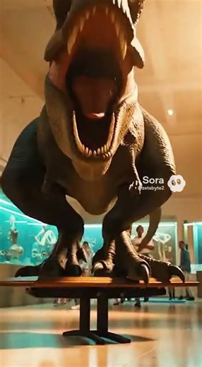 T-Rex vs. Spider 🦖🕷️ Museum Meltdown of the Century #animation #funny #ai