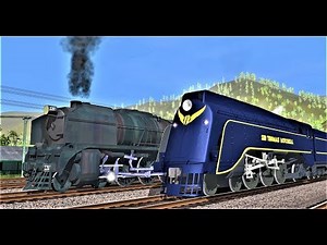 [Viewer's Request] VR S Class 4-6-2 vs H Class 4-8-4 towing "Spirit Of Progress' (Trainz)