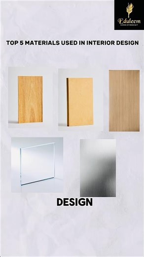 Top 5 Materials Every Interior Designer Must Know | #shorts