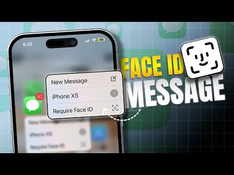 How To Set Face ID Lock on Messages App in iPhone | Use Face Lock on iMessage