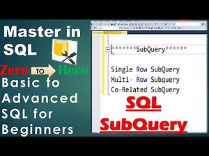 SQL Subqueries | Master Nested Queries with Real-Life Examples | Master in SubQuery Within 5 Min