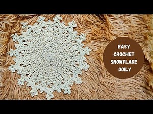 Easy Crochet Snowflake Doily