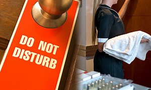 Why you should NEVER put a Do Not Disturb sign on your room door