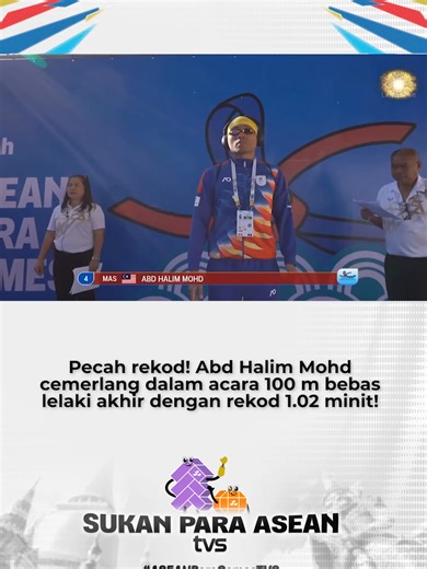 Tahniah Abd Halim Mohd atas Pingat Emas ASEAN Para Games