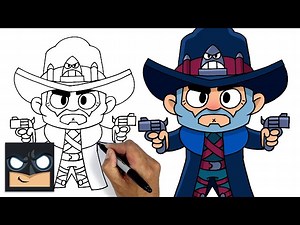 How To Draw Brawl Stars | Gunslinger Colt || Step by Step - Videos For Kids