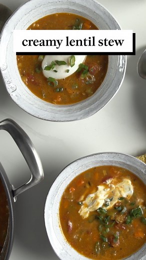 This creamy lentil stew is one of our go-to recipes when we need a healthy yet comforting meal. Red lentils cook quickly, so this hearty stew is ready in just 45 minutes, making it a good option for dinner on a busy weeknight. Get the recipe: bit.ly/3ZU85K9 | Martha Stewart