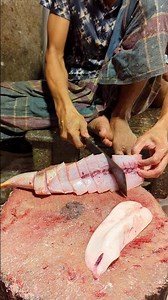 "Poha Fish Cutting — Clean & Sharp Fillet Process" #shorts