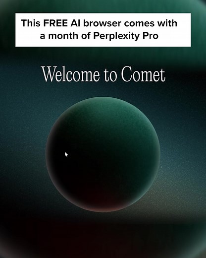 🚨 Get Perplexity Pro Comet FREE For a limited time!!🚨 💸 $1,000 in credits and savings!!! 💸 You Get: 🧠 Pro Perks. Discounts on services across travel, health, finance and more 🧠 Comet browser. World's first browser to have an AI-assistant embedded 🧠Perplexity Pro for 1 month. Access to the latest advanced AI models (including ChatGPT, Grok, Claude, Gemini, Sonar, and others) for research and summarization 🧠 Image and video generation from DALL-E, FLUX and GPT #Perplexity #Comet #AI #Brows
