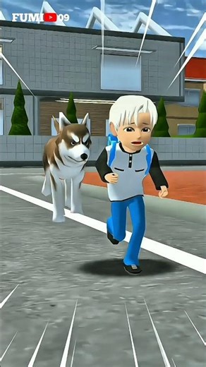 Anjing Itu Mengejar Mereka Berdua 😱 #sakuraschoolsimulator #sakura #video #game #usa #indiafyp