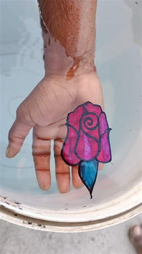 How to make like this drawing on hand #viral #art