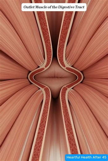 Outlet Muscle of the Digestive Tract | 3D Function Overview #shorts #viral