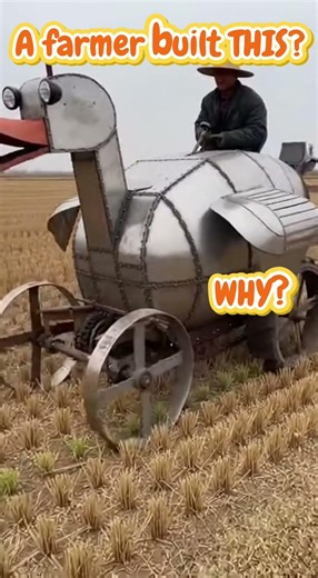 A Farmer Built the Strangest Duck-Shaped Machine #WeirdMachine #DuckMachine