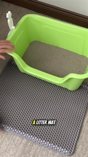 POV: You finally found a way to stop cat litter from spreading all over the house, and your cat loves it as well😭🐾 #CatTok #CatLife #LitterMat #CatMom #CatDad
