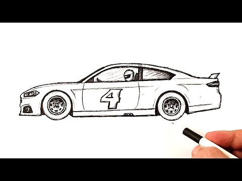 How to draw a Nascar car