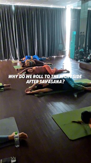 Why do we roll to the right side after Savasana? Rolling to the right side helps the body wake up gently, protects the heart, calms the nervous system, and prevents dizziness. It allows a smooth and mindful transition from deep relaxation back to sitting. #yoga #balance #wellness #strength #yogawithrocky #hapyynewyear2026 | Yoga With Rocky