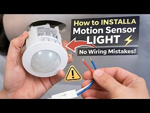How to Install a Motion Sensor Light (Step-by-Step) | No Wiring Mistakes! ⚡