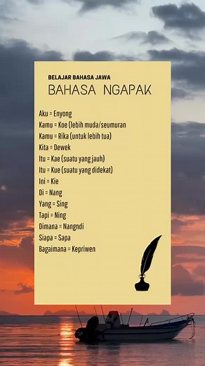 Kamus Bahasa Ngapak: Konten Belajar Bahasa Jawa