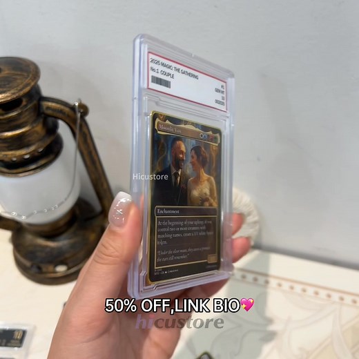 Turn Your Love into a Magic Anime MTG card! Upload your favorite photo, add your names, & write a message that makes them swoon. Perfect couple gift for Christmas, Anniversaries, Valentine's, or just you care. Design Yours in Minutes — 50% OFF! https://hicustore.co/collections/custom-card | Hicustore.co | Facebook