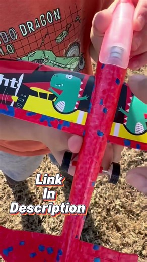 Airplane Launcher Toys,2 Flight Modes LED Foam Glider Catapult Plane, Outdoor Flying Toy #amazon