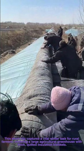 Greenhouse Winter Insulation: Covering with Quilted Blankets