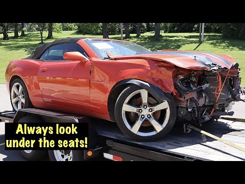 A 2012 Camaro SS auction car with a valuable surprise under the seat