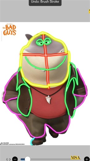 How to Draw Mr. Shark 🦈 | The Bad Guys 2 | Step by Step#art #shorts #thebadguysmovie #mrshark