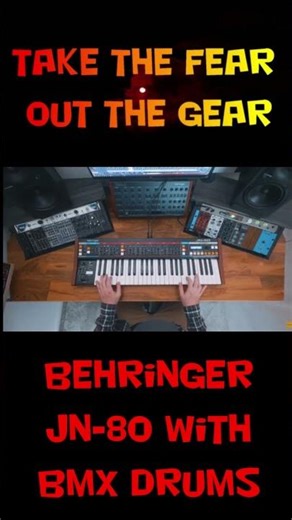 Behringer JN-80 with bmx drums #behringer #roland #synth #electronicmusic #oberheim #electronicmusic