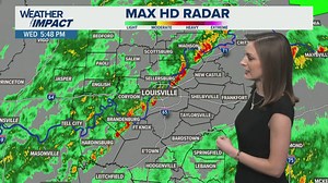 Severe threat exits this evening | WHAS11 Weather Impact Forecast