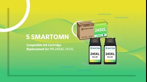 245XL Black Ink Cartridge Replacement for Canon 245 PG-245XL Combo Pack for Canon PIXMA MX490 MX492 IP2820 TS202 TS302 TS3120 MG2420 MG2520 MG2920 MG2922 MG2924 MG3020 (2 Pack, Black)