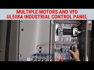UL 508A Industrial Control Panel with Multiple Motors and VFD