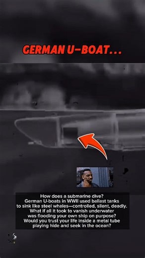 How does a submarine dive? German U-boats in WWII used ballast tanks to sink like steel whales—controlled, silent, deadly. • • • • • • • #ancientheoriesnerd #AncientDiscoveries #HISTORYNEWS #facts #interesting #AncientMystery #historynerd #mindblown #Mindblowing #mindblowingfacts #factsyoudidntknow #DidYouKnow #theory #theories #LostCivilizations #losttechnology #WWIITech #UBoats #SubmarineHistory #BallastTanks #DeepSeaEngineering #MilitaryInnovation | Ancient Theories Nerd