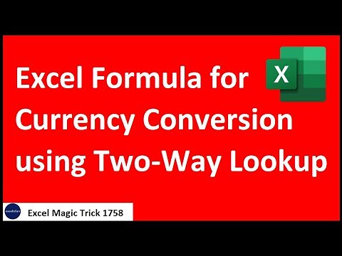 VLOOKUP or XLOOKUP for Currency Conversion in Excel Formula? Excel Magic Trick 1758