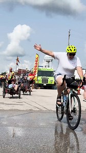 RAGBRAI pro tip - always ride under the sprinklers! Ride RAGBRAI LII, register today. RAGBRAI.com/registration #RAGBRAI #RAGBRAILII #TakeFlight #Summer2025 #asmrsounds | RAGBRAI