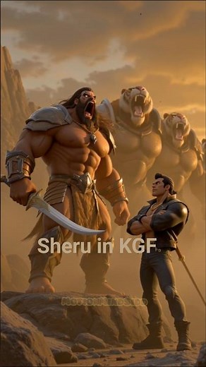Rocky vs Sheru – KGF 3D Animated Fight Story🙀#shorts
